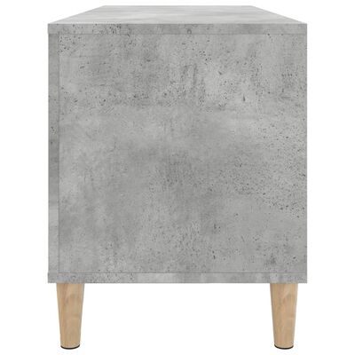 vidaXL Omarica za gramofonske plošče betonsko siva 100x38x48 cm les