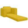 vidaXL Sofa postelja Rumena 98 x 71 x 83 cm Žamet
