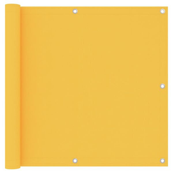 vidaXL Balkonsko platno rumeno 90x300 cm oksford blago