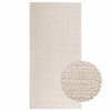 vidaXL Rug "ZIZUR" Cream 100x200 cm Juta videz Notranje in zunanje
