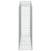 vidaXL Obokane gabion košare 4 kosi 200x50x160/180 cm pocinkano železo