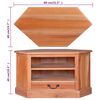 vidaXL Kotna TV omarica 80x40x49 cm trden les mahagonij