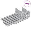 vidaXL &Scaron;esterokotna ključa 1800 kos Srebrna 32 x 86 mm Jeklo