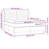 vidaXL Box spring postelja z vzmetnico temno modra 160x200 cm žamet