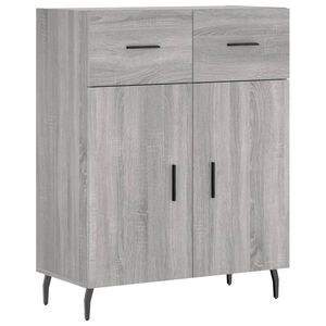 vidaXL Komoda siva sonoma 69,5x34x90 cm inženirski les