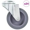 vidaXL Gibljiva kolesa z luknjo za sornik 24 kosov 75 mm