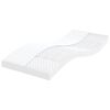 vidaXL Vzmetnica iz pene bela 100x210 cm 7-conska trdota 20 ILD