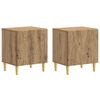 vidaXL Nočna omarica 2 pcs Artisan hrast 43 x 34,5 x 50 cm
