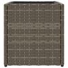 vidaXL Vrtna korita 2 kosa siva 36x30x32 cm poli ratan