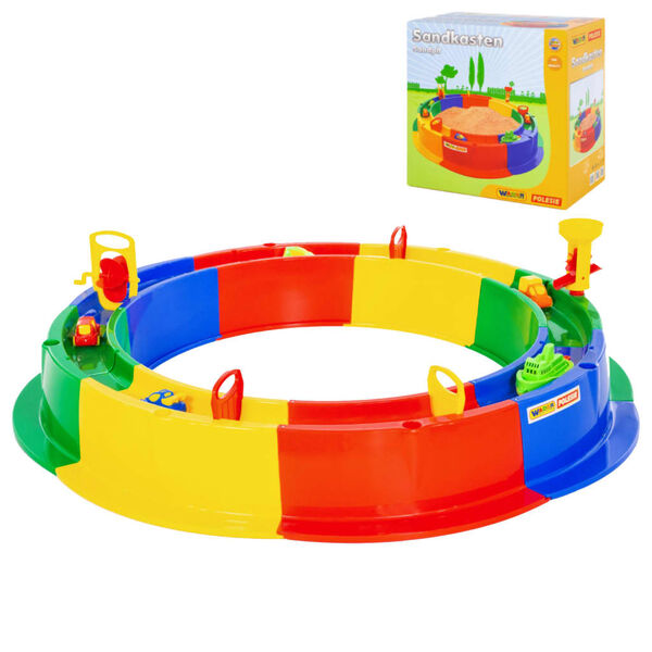 Polesie Wader Okrogel peskovnik 8-delni z vodno stezo 136 cm PP