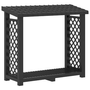 vidaXL Polica za drva 114 x 46 x 101 cm PP Antracit