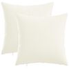 vidaXL Dekorativna blazina 2 kos HEERLEN Bela 50 x 50 cm Blago
