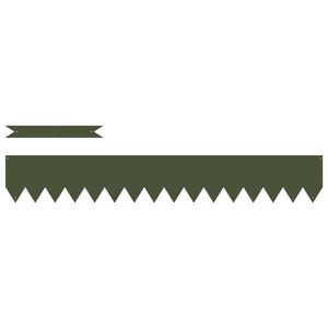 vidaXL Robovi trave 10 pcs Oljčno zelena 100 x 0,05 x 20 cm Medenina