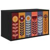 vidaXL Stenska TV omarica ESSEN 69 x 33 x 40 cm Črni hrast