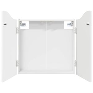 vidaXL Omara za tarče Bela 56 x 12 x 63 cm Inženirski les