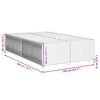vidaXL Posteljni okvir brez vzmetnice krem 120x200 cm blago