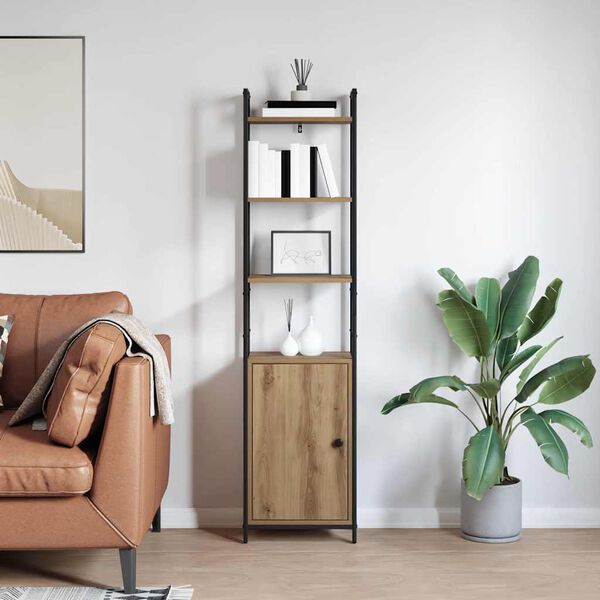 vidaXL Knjigovni omar Umetni hrast 40 x 24 x 161 cm Konstruiran les