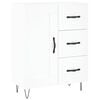 vidaXL Komoda bela 69,5x34x90 cm inženirski les