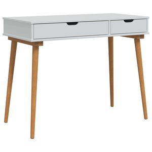 vidaxl Toaletna mizica FAUSKE Bela 100 x 50 x 78 cm