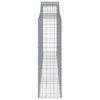 vidaXL Obokane gabion košare 20 kos 400x50x160/180cm pocinkano železo