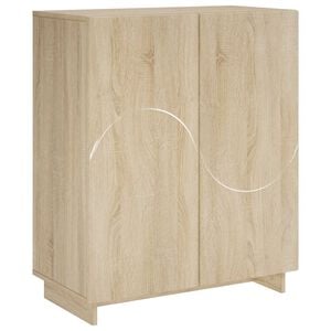 vidaXL Omara za čevlje 73 x 38 x 87,5 cm Konstruiran les Sonoma hrast