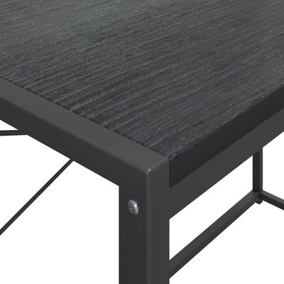vidaXL Računalniška miza črna 110x60x138 cm iverna plošča