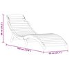 vidaXL Ležalnik 2 pcs Rjava 55 x 184 x 64cm Masiven les akacije
