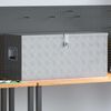 vidaXL Aluminijasta škatla 90,5x35x40 cm srebrna