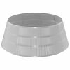 vidaXL Božičnisuknjič Oblika stožca Srebrna &Oslash; 73 x 25,5 cm Plastika