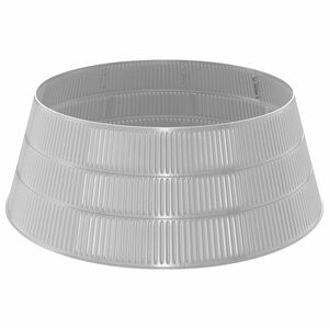 vidaXL Božičnisuknjič Oblika stožca Srebrna &Oslash; 73 x 25,5 cm Plastika