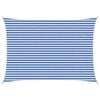 vidaXL Senčna platna Modra in bela 3,5 x 4,5 m HDPE