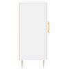 vidaXL Komoda bela 90x34x80 cm konstruiran les
