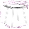 vidaXL Vrtni stol z blazino 2 pcs Rjava 50 x 40 x 45cm Poliester