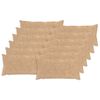 vidaXL Prevleka za blazino 12 kos HEERLEN Krem 40 x 80 cm