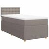 vidaXL Box spring postelja z vzmetnico taupe 90x200 cm blago
