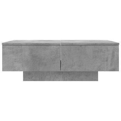 vidaXL Klubska mizica betonsko siva 90x60x31 cm iverna plošča