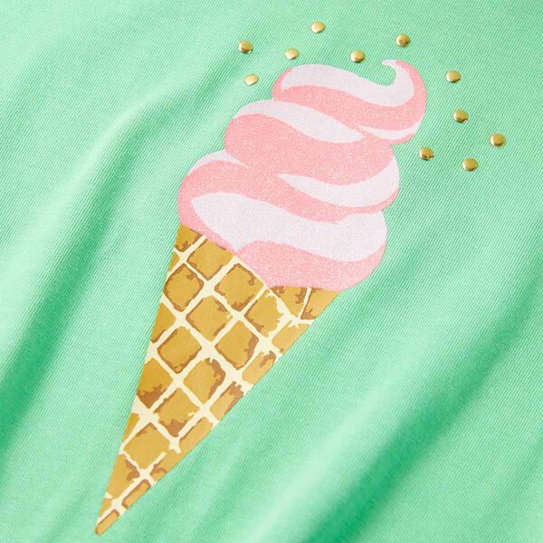 Otro&scaron;ka majica s kratkimi rokavi svetlo zelena 128