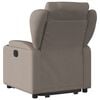 vidaXL Naslanjač s funkcijo vstajanja taupe blago