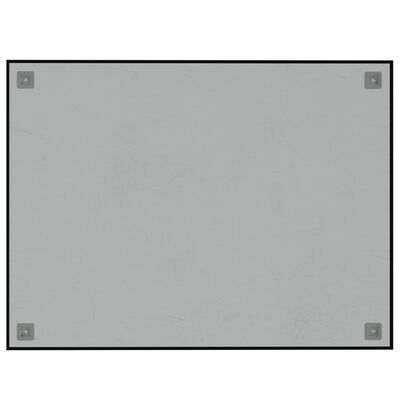 vidaXL Stenska magnetna tabla črna 80x60 cm kaljeno steklo