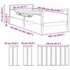 vidaXL Konstrukcija postelje Rjava 80 x 200 cm Masivno borovo les