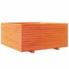 vidaXL Vrtno cvetlično korito vo&scaron;čeno 100x100x49,5 cm trdna borovina