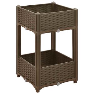 vidaXL Visoka greda 40x40x71 cm polipropilen