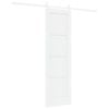 vidaXL Drsna vrata ORKDAL 61 x 198,5 cm Inženirski les Bela