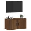vidaXL Stenska TV omarica rjav hrast 80x34,5x40 cm