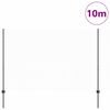 vidaXL Ograja s stebrom Siva 1,5 x 10 m Jeklo in PVC