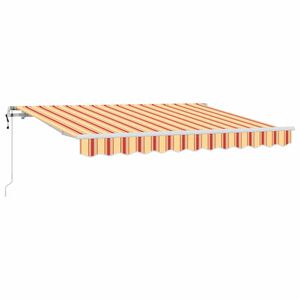 vidaXL Retraktilna tenda Rumena 350 x 200 cm blago