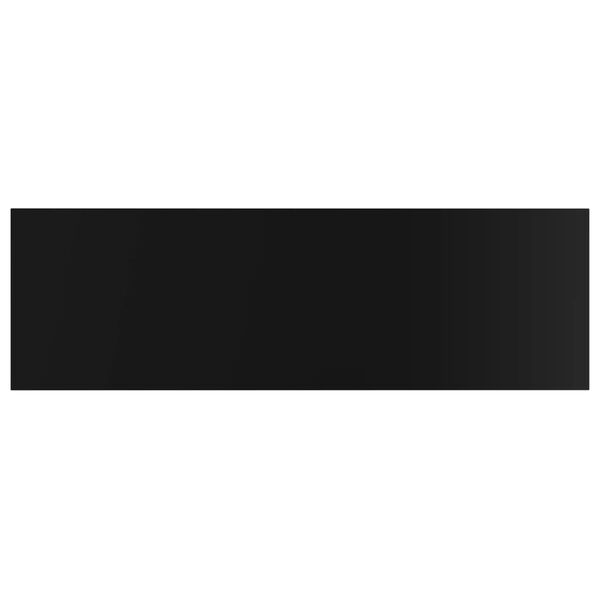 vidaXL Dodatne police za omaro 4 kosi visok sijaj črne 80x20x1,5 cm