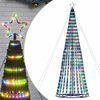 vidaXL LED božično drevo 1028 LED barvita 403 cm