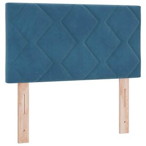 vidaXL Vzglavje Temno modra 80 cm Žamet