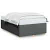vidaXL Posteljni okvir brez vzmetnice temno siva 120x190 cm blago